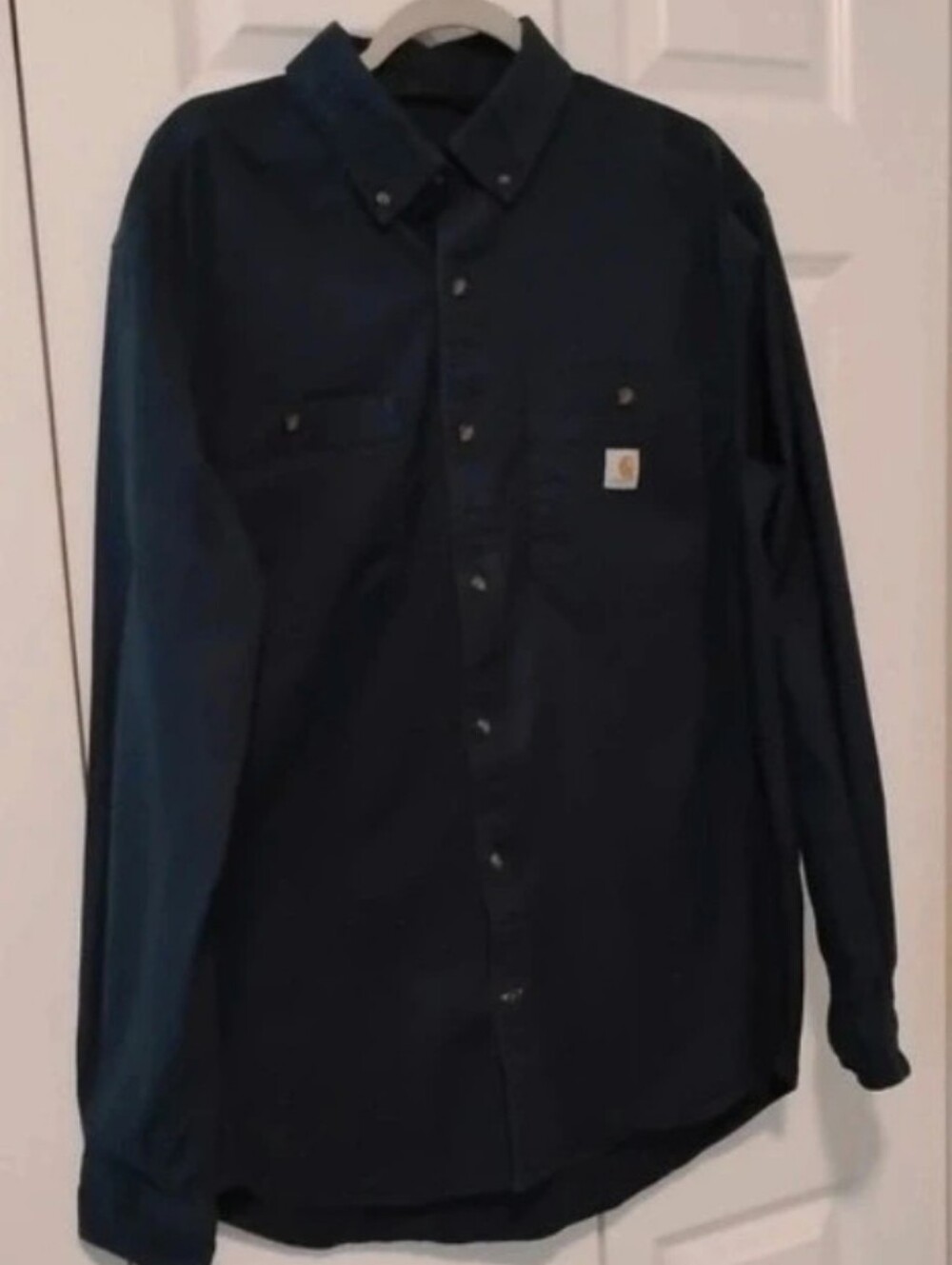 Carhartt men's navy blue  shirt size large